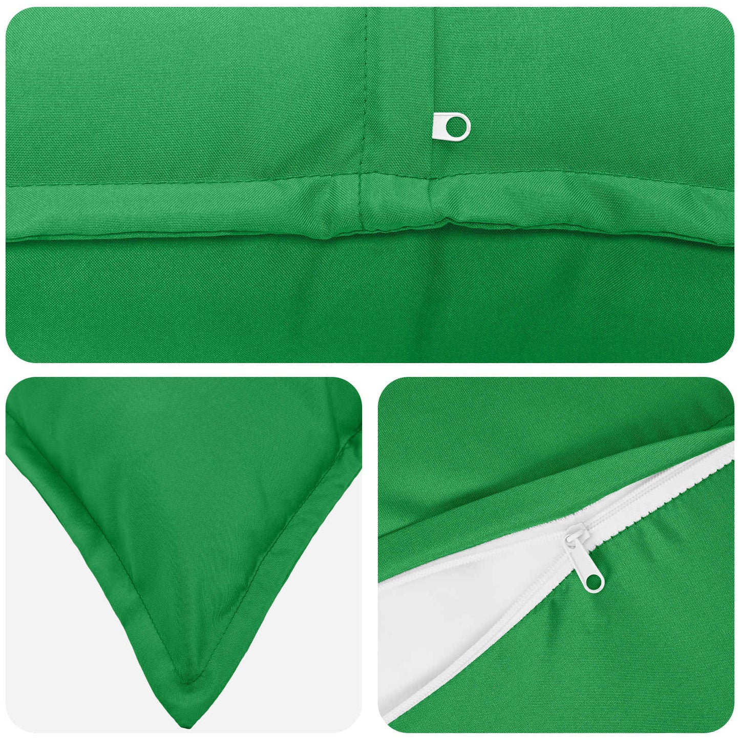 Pudebetræk 2 stk. HOUTEN Grøn 50 x 80 cm Polyester
