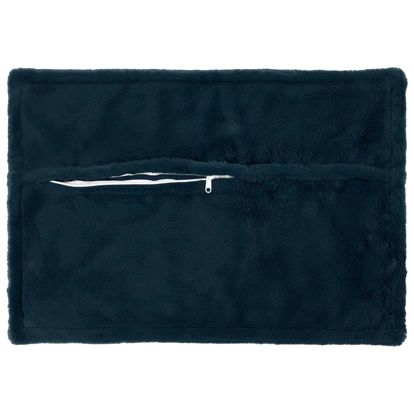Pudebetræk 6 stk. HOUTEN Mørkeblå 50 x 80 cm Faux Kanin Pels
