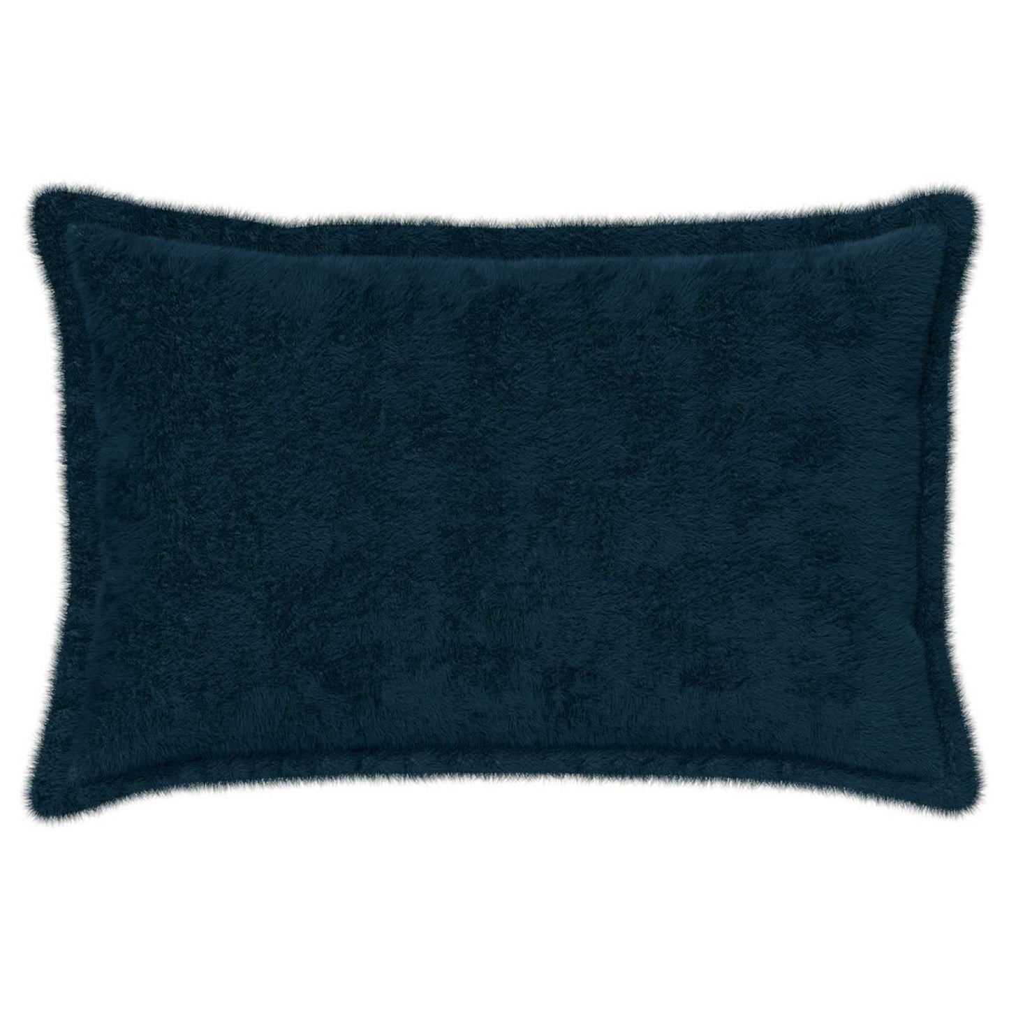 Pudebetræk 6 stk. HOUTEN Mørkeblå 50 x 80 cm Faux Kanin Pels