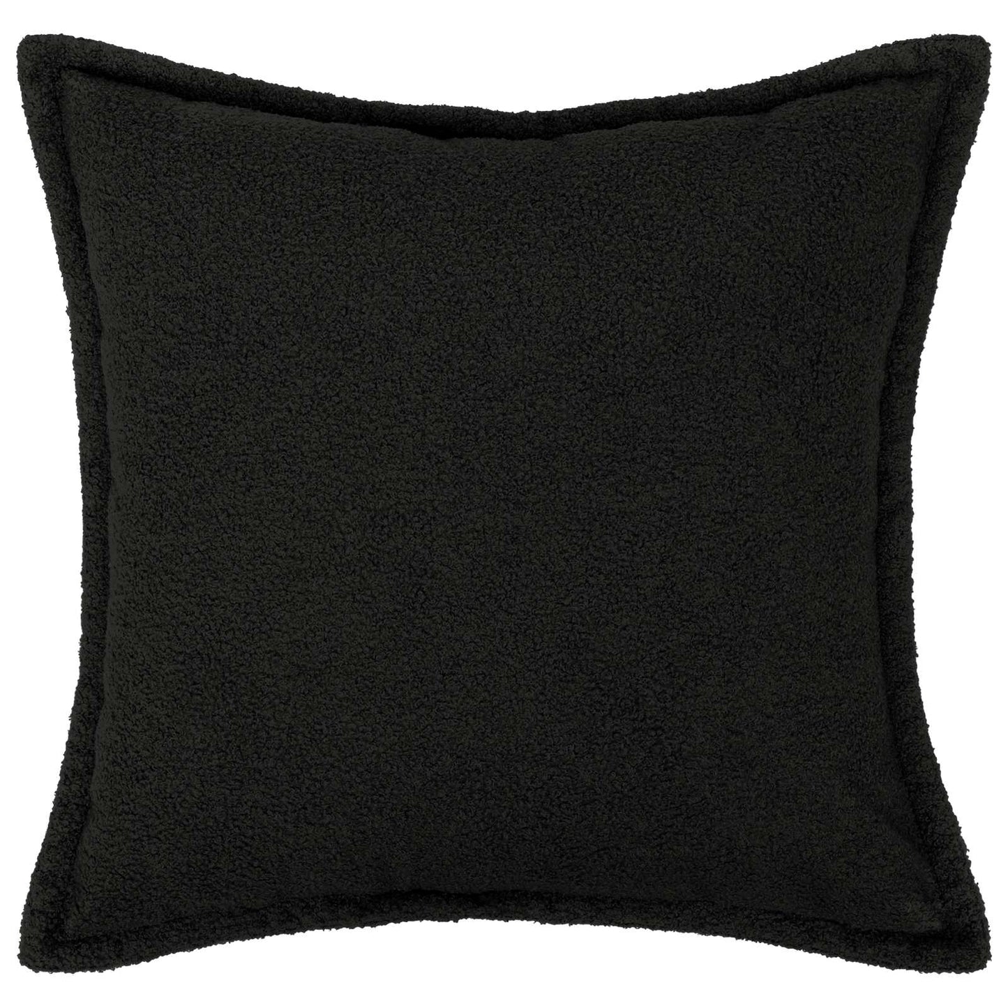Pudebetræk 2 pcs HOUTEN Sort 60 x 60 cm Bouclé
