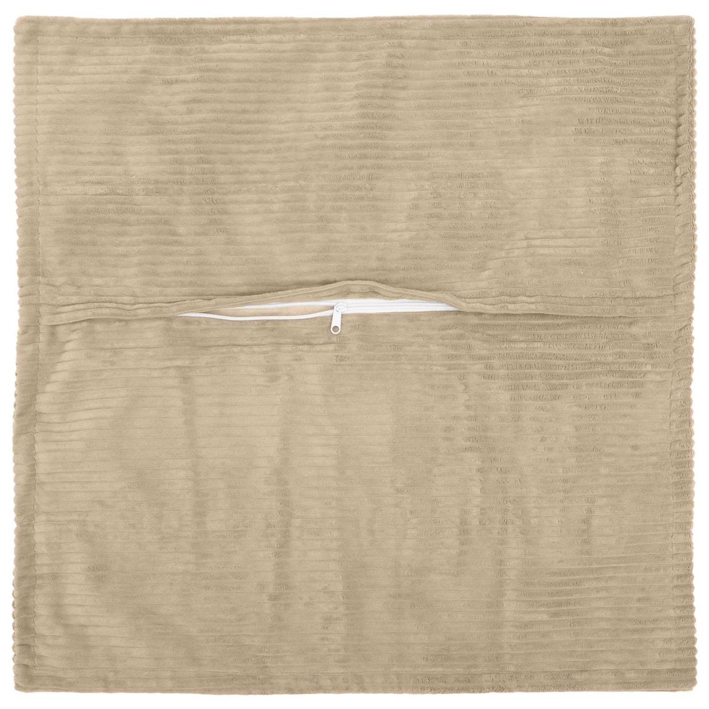 Pudebetræk 2 stk. HOUTEN Gråbrun 65 x 65 cm cordfløjl
