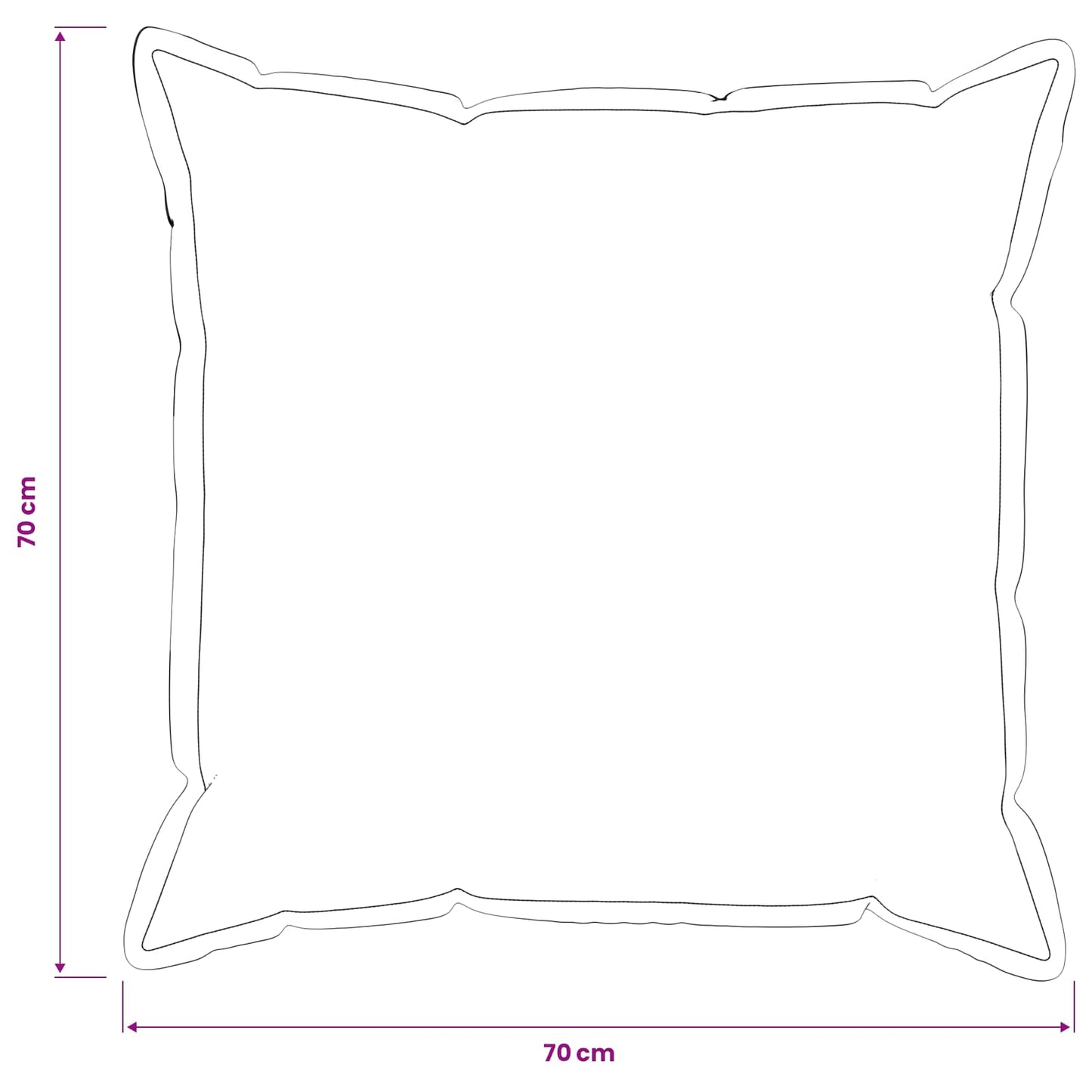Pudebetræk 6 pcs HOUTEN Lyserød 70 x 70 cm Bouclé
