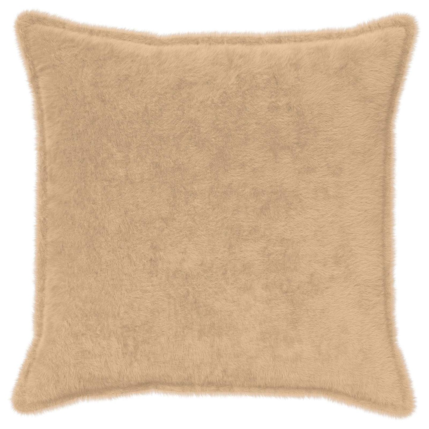 Pudebetræk 6 stk. HOUTEN Cremefarvet 70 x 70 cm Faux Kanin Pels
