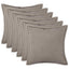 Pudebetræk 6 pcs HOUTEN Lysegrå 80 x 80 cm Bouclé