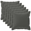 Pudebetræk 6 stk. HOUTEN Antracit 80 x 80 cm Polyester
