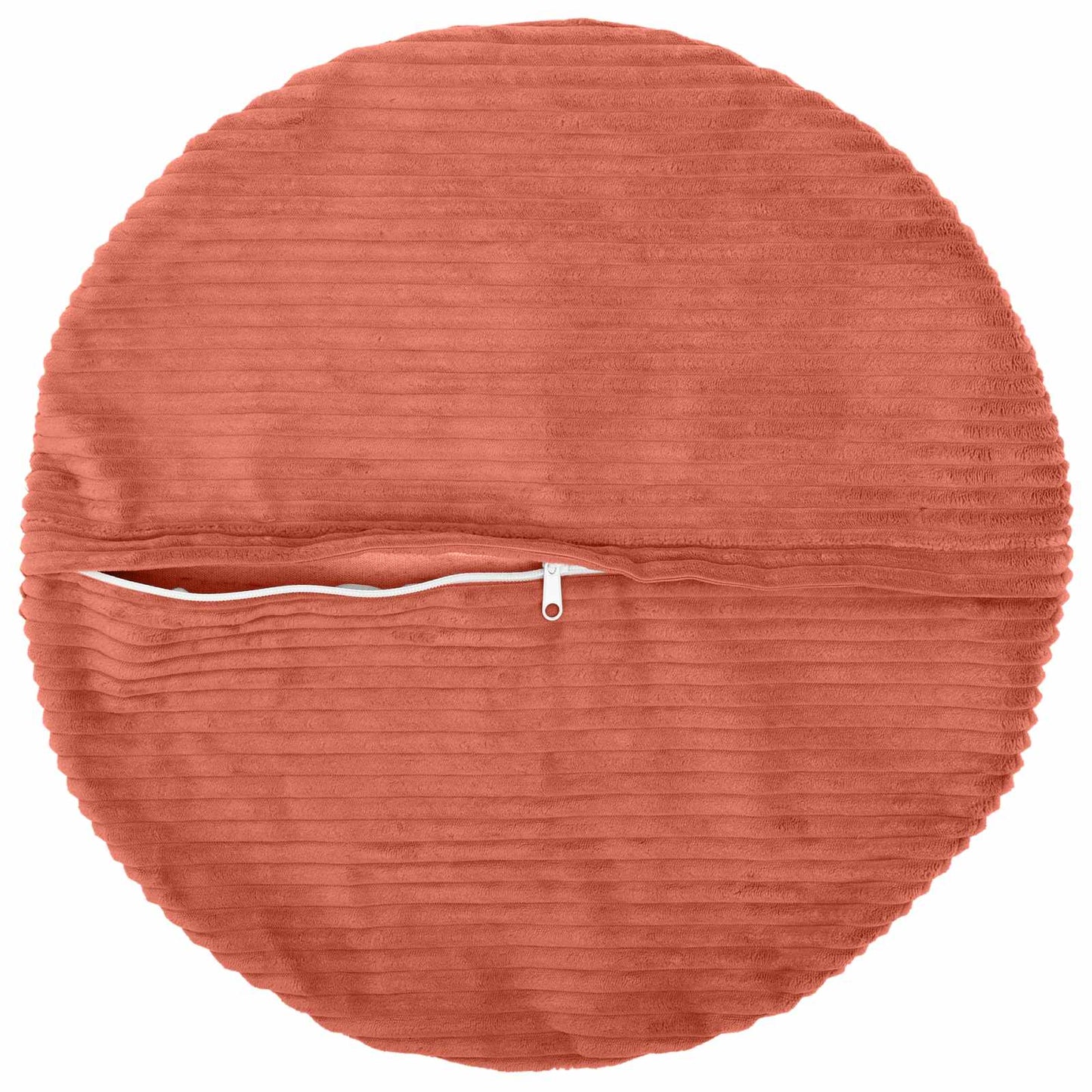 Pudebetræk 6 pcs HEERLEN Rød orange Ø 30 cm cordfløjl