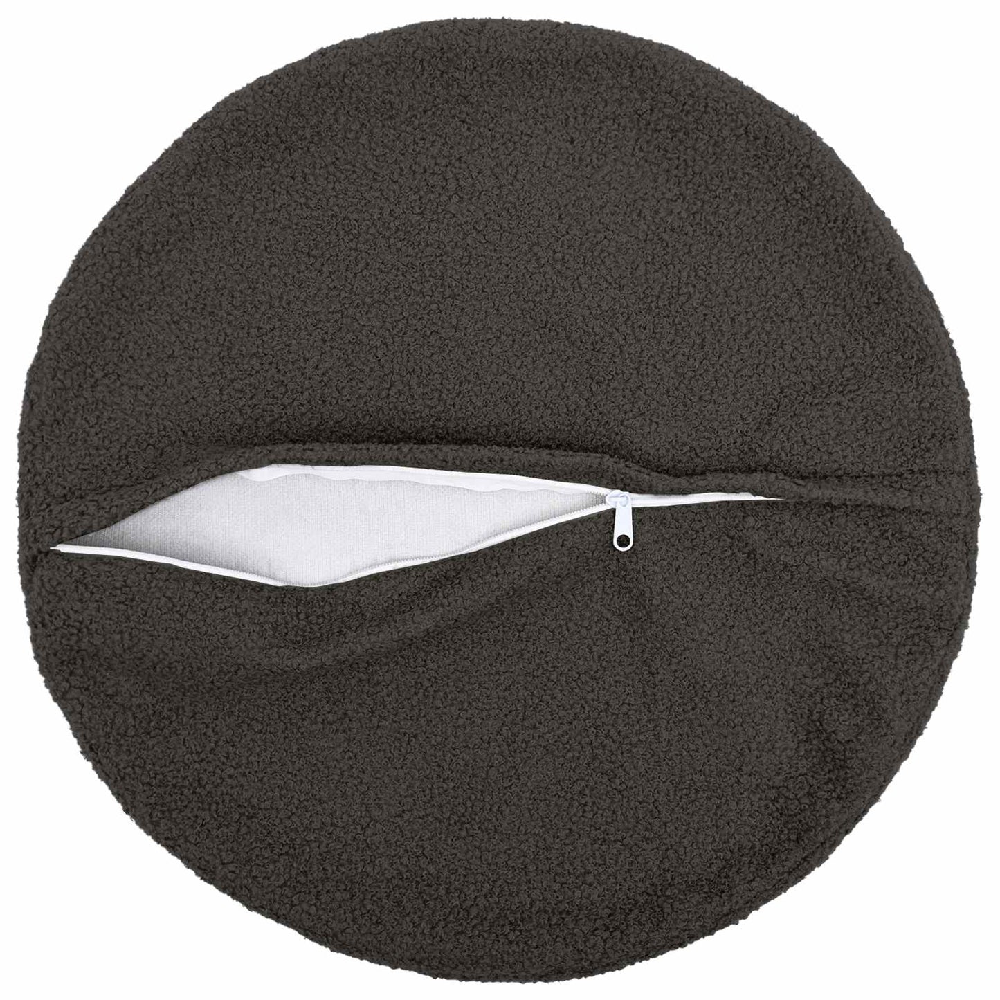 Pudebetræk 2 pcs HEERLEN Mørkegrå Ø 40 cm Bouclé