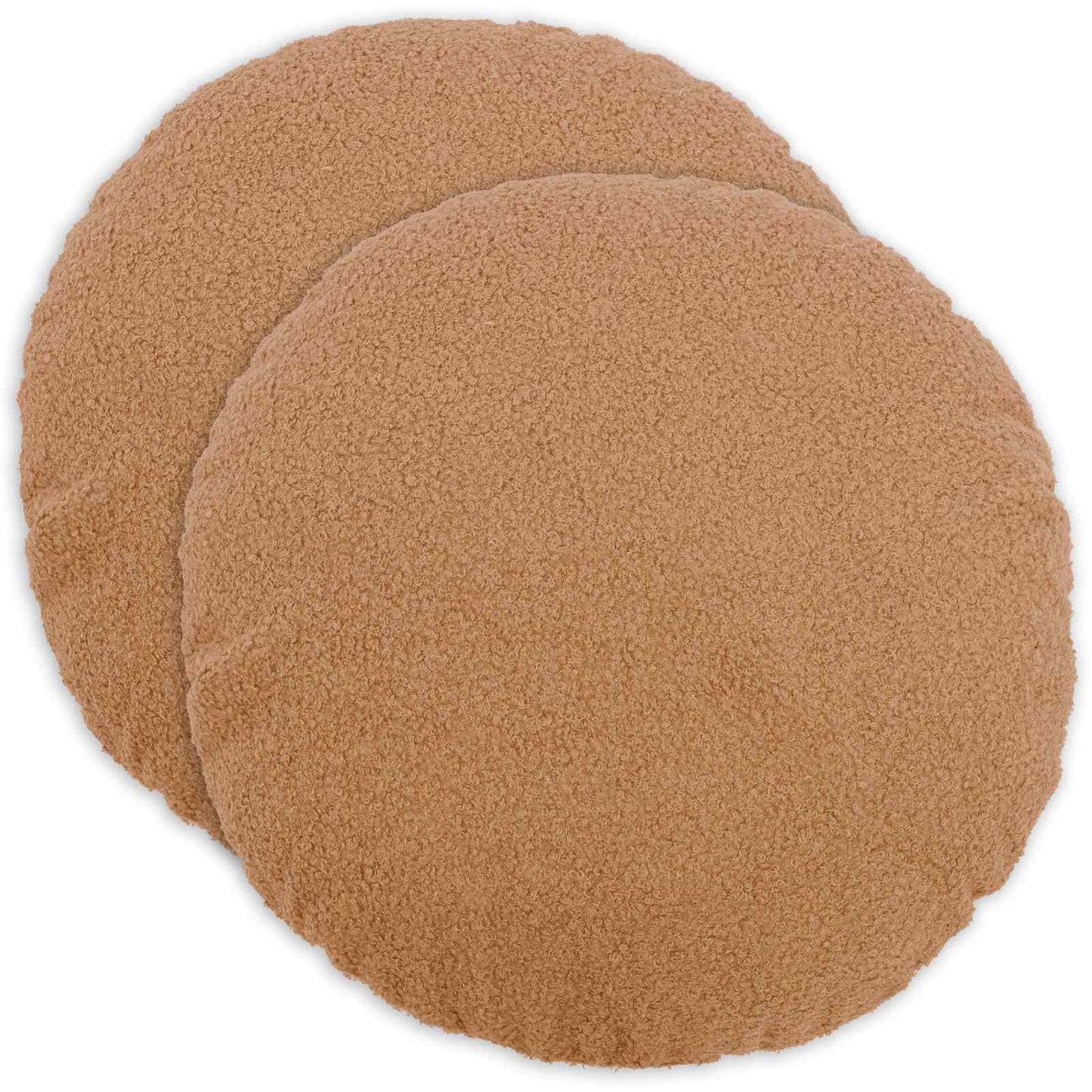 Pudebetræk 2 pcs HEERLEN Beige Ø 40 cm Bouclé