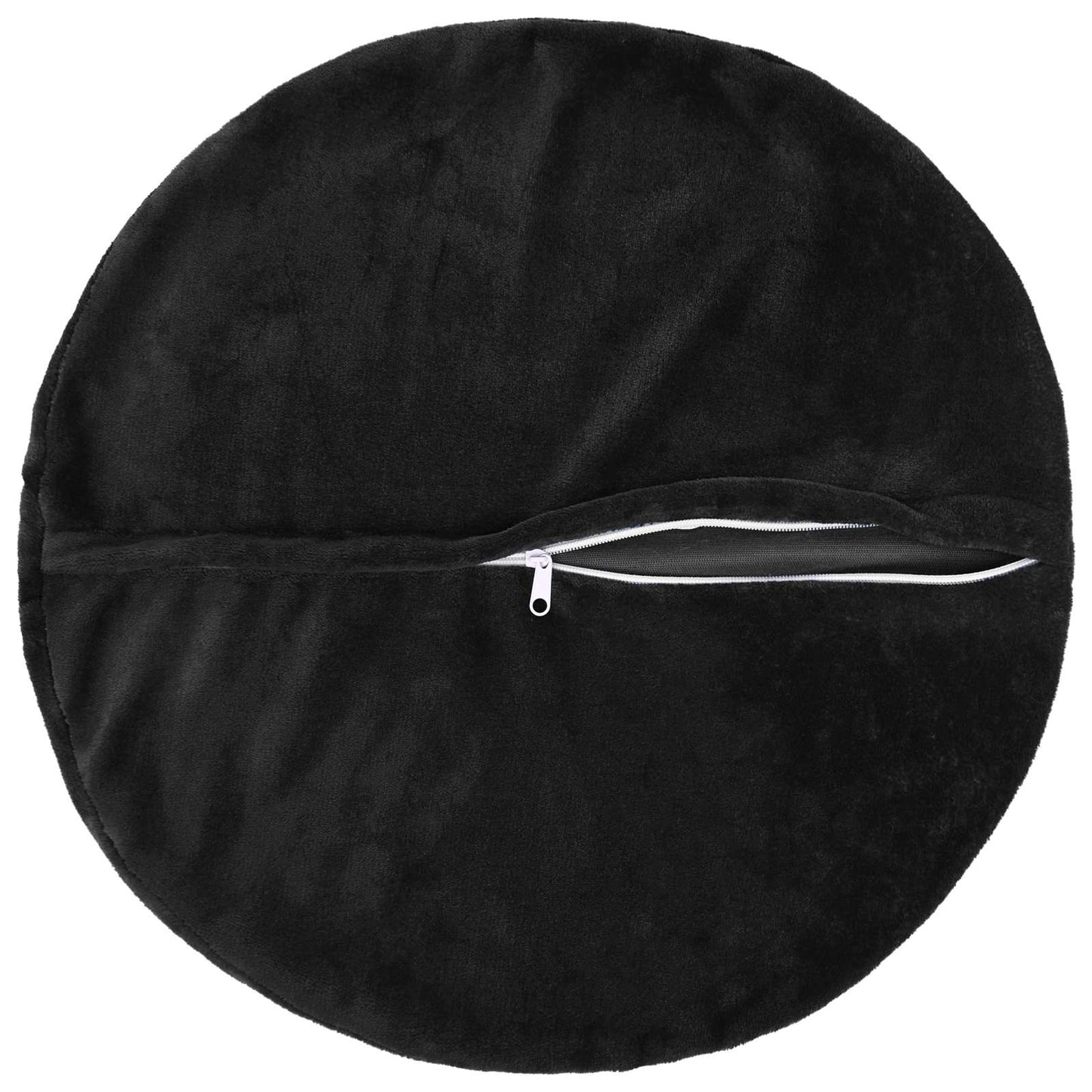 Pudebetræk 6 pcs HEERLEN Sort Ø 40 cm Flannel