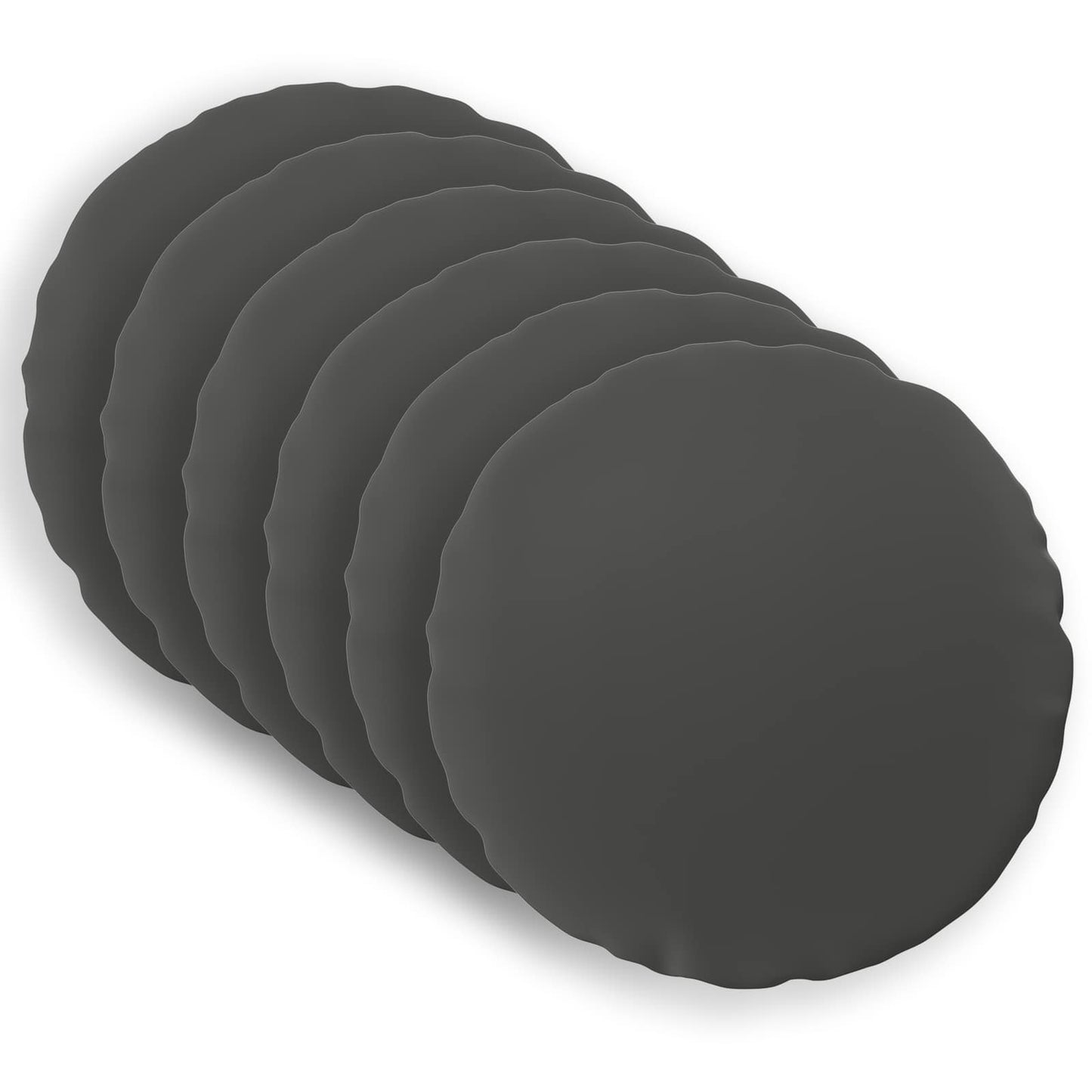 Pudebetræk 6 pcs HEERLEN Antracit Ø 50 cm Polyester