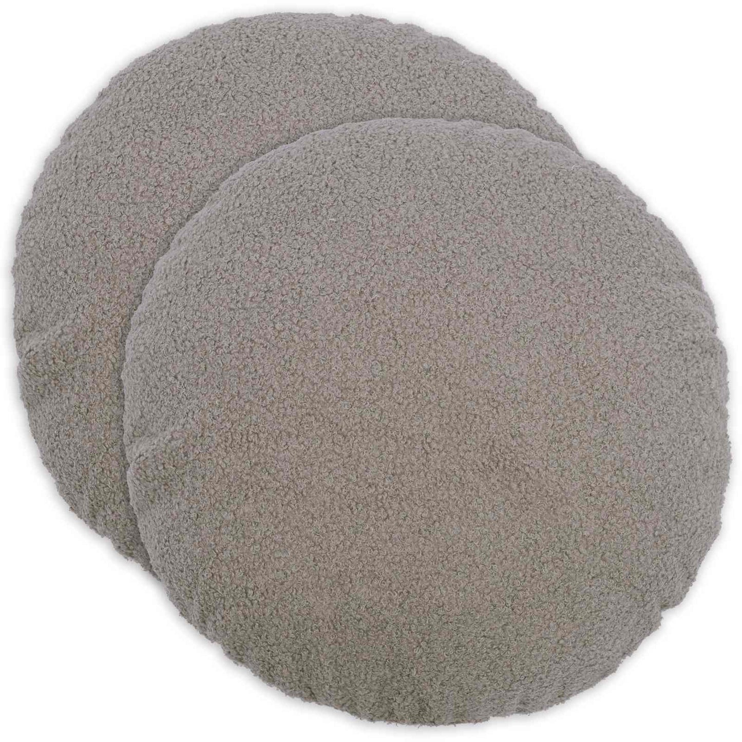 Pudebetræk 2 pcs HEERLEN Lysegrå Ø 60 cm Bouclé