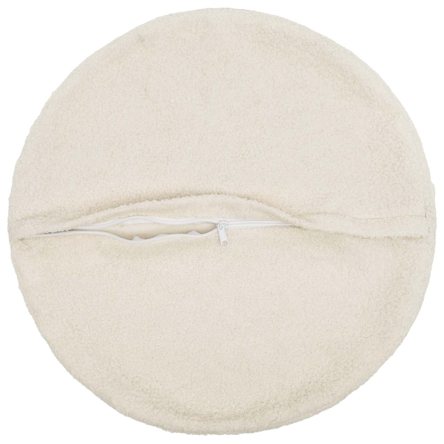 Pudebetræk 6 pcs HEERLEN Cremefarvet Ø 60 cm Bouclé