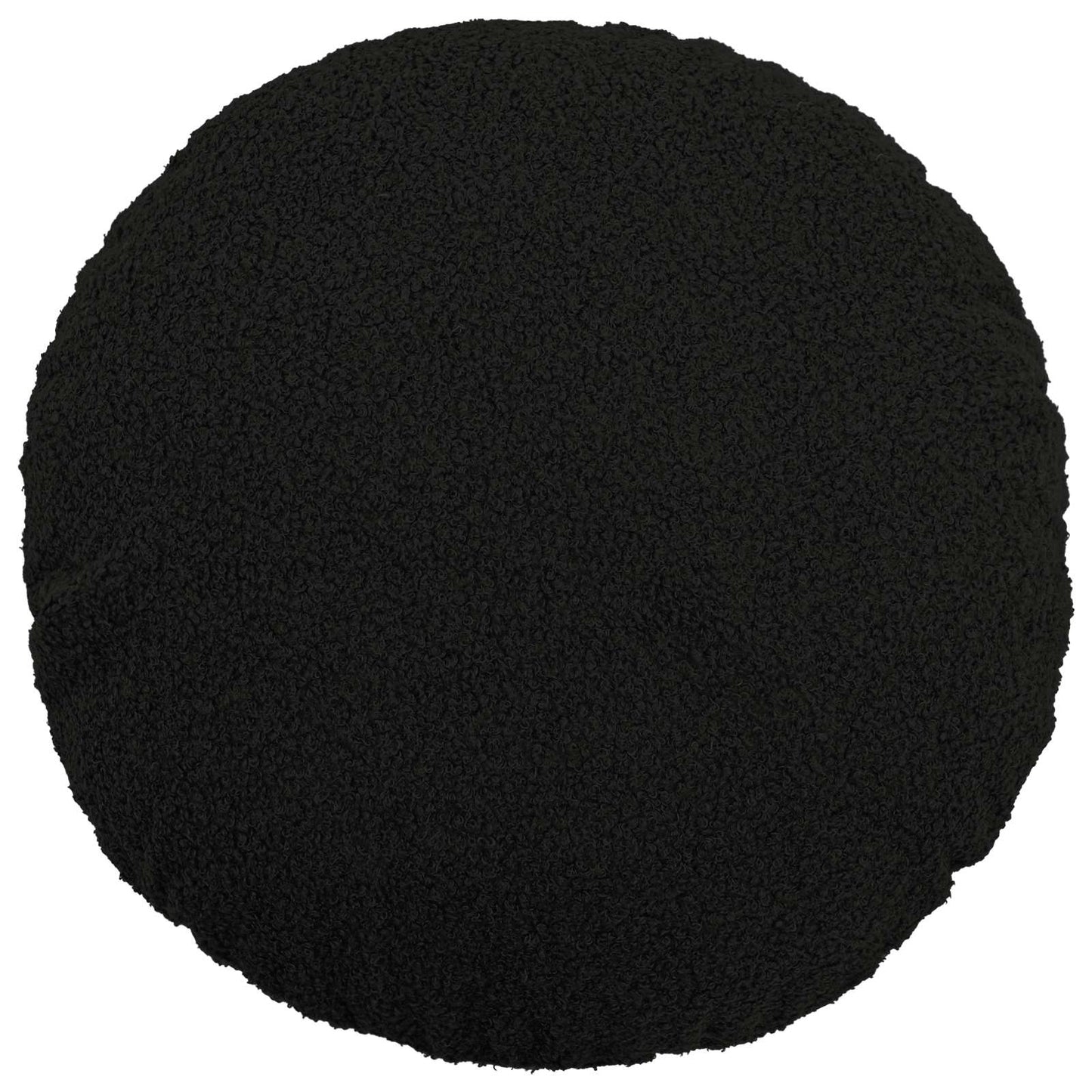 Pudebetræk 2 pcs HEERLEN Sort Ø 60 cm Bouclé