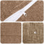 Pudebetræk 6 stk. HEERLEN Brun Ø 60 cm Chenille Stof