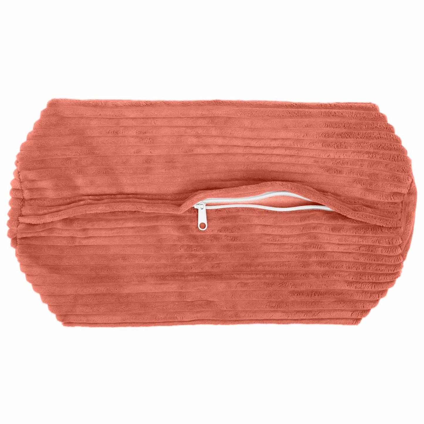 Pudebetræk 2 pcs HEERLEN Rød orange Ø 15 x 40 cm cordfløjl