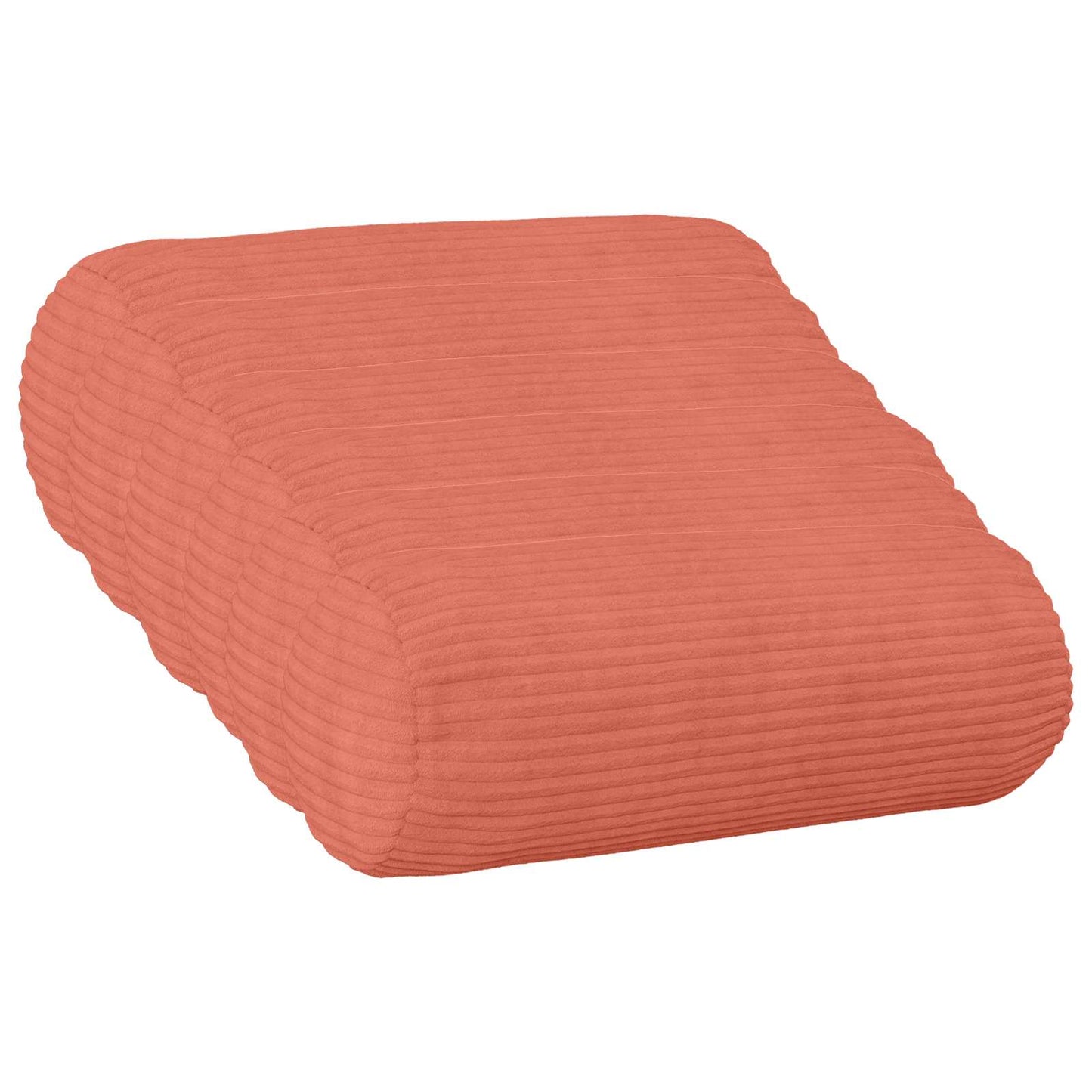 Pudebetræk 6 stk. HEERLEN Rød orange Ø 15 x 40 cm cordfløjl