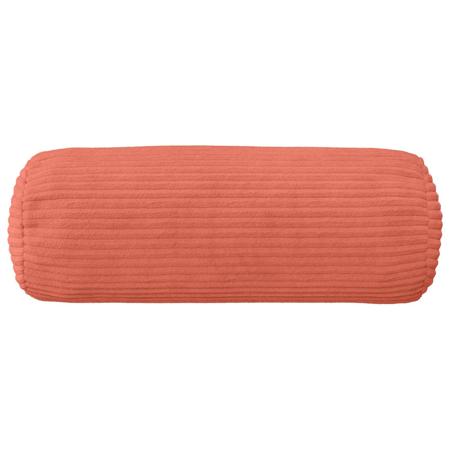 Pudebetræk 6 stk. HEERLEN Rød orange Ø 15 x 40 cm cordfløjl
