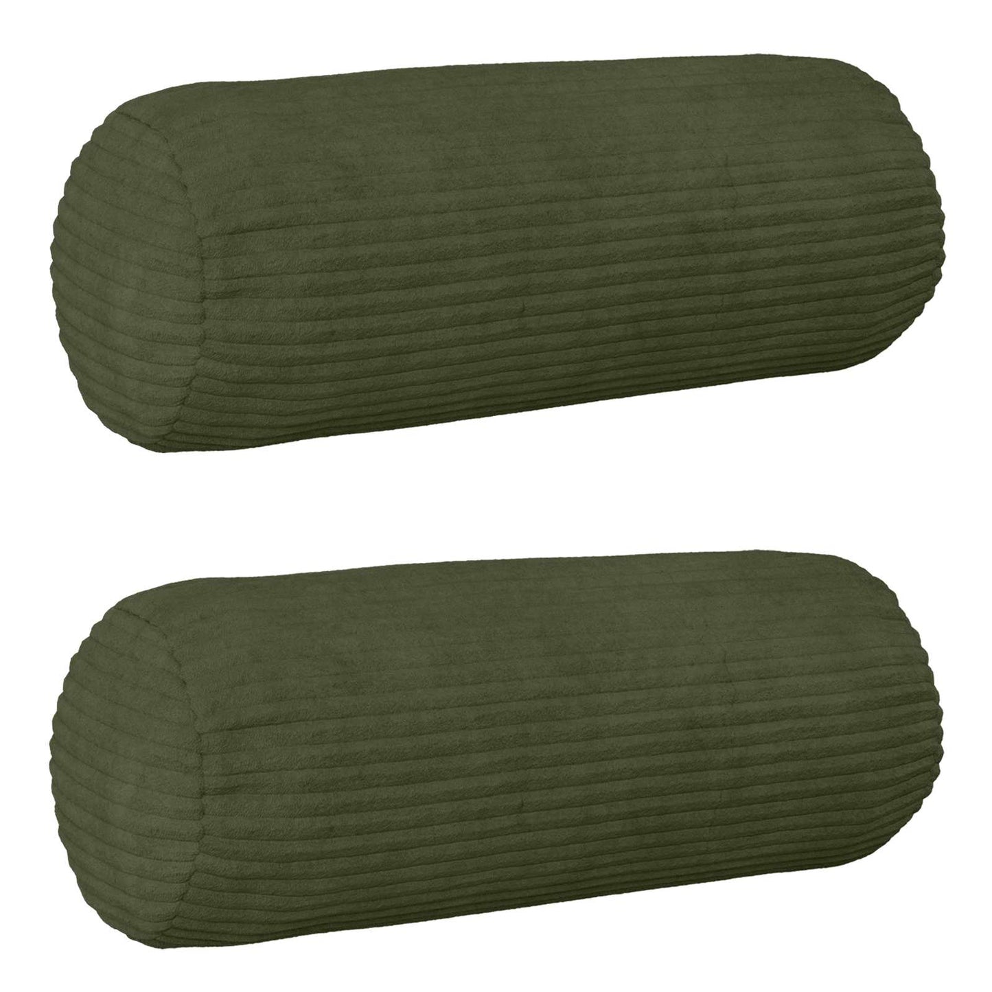 Pudebetræk 2 pcs HEERLEN Grøn Ø 15 x 40 cm cordfløjl