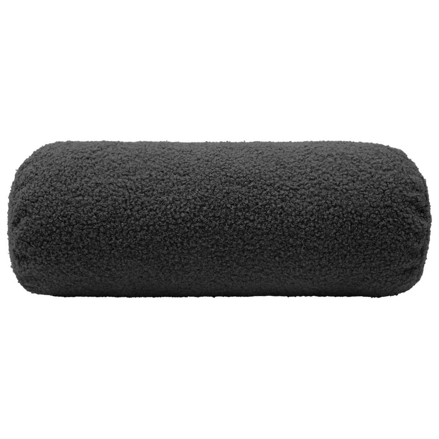 Pudebetræk 2 pcs HEERLEN Mørkegrå Ø 15 x 40 cm Bouclé