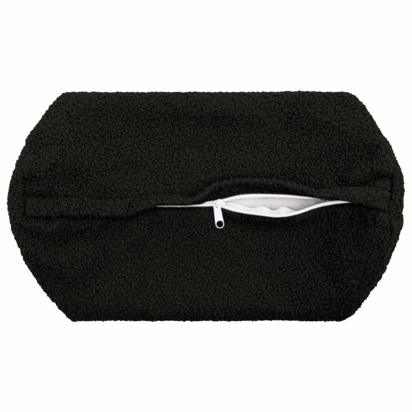 Pudebetræk 2 pcs HEERLEN Sort Ø 15 x 40 cm Bouclé