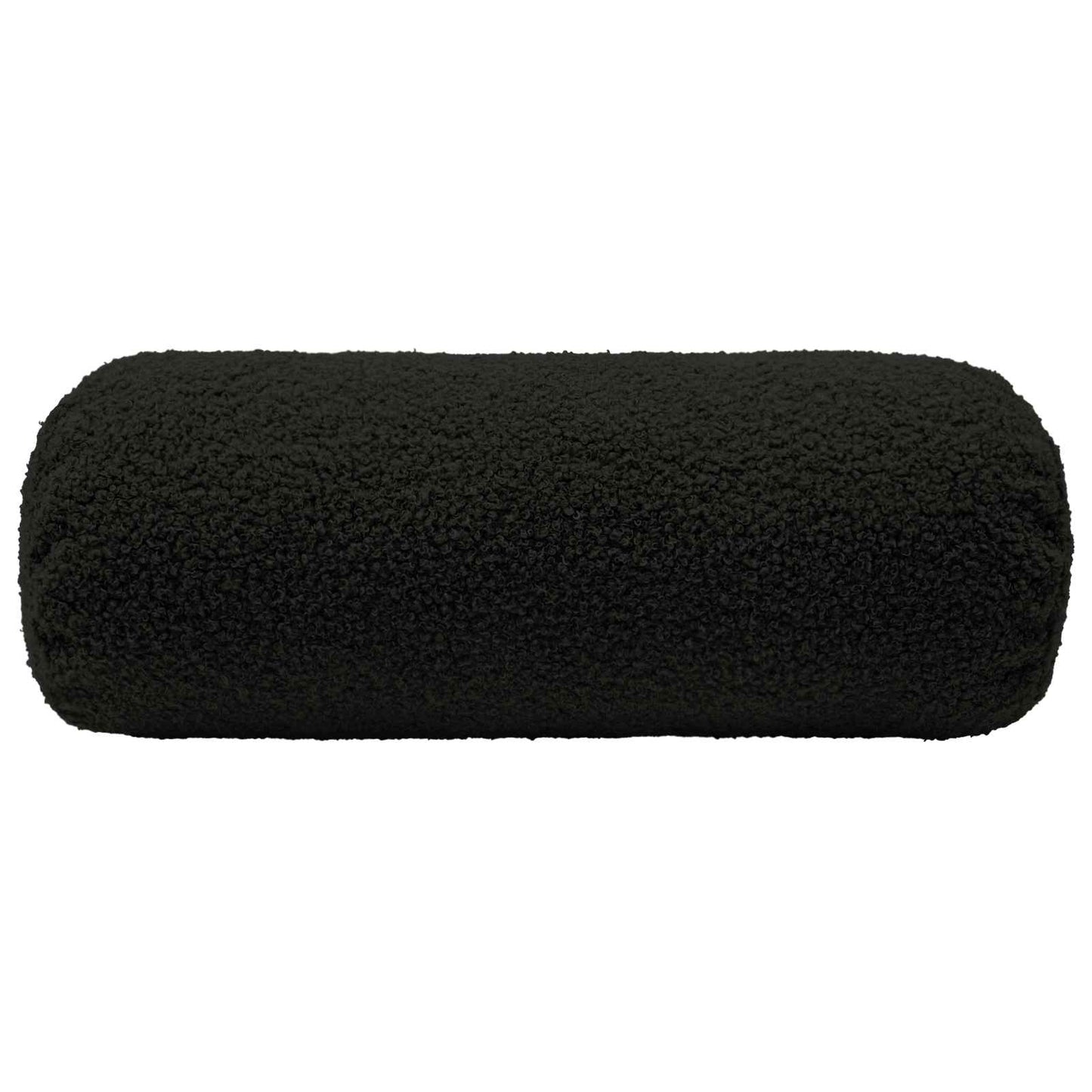 Pudebetræk 2 pcs HEERLEN Sort Ø 15 x 40 cm Bouclé