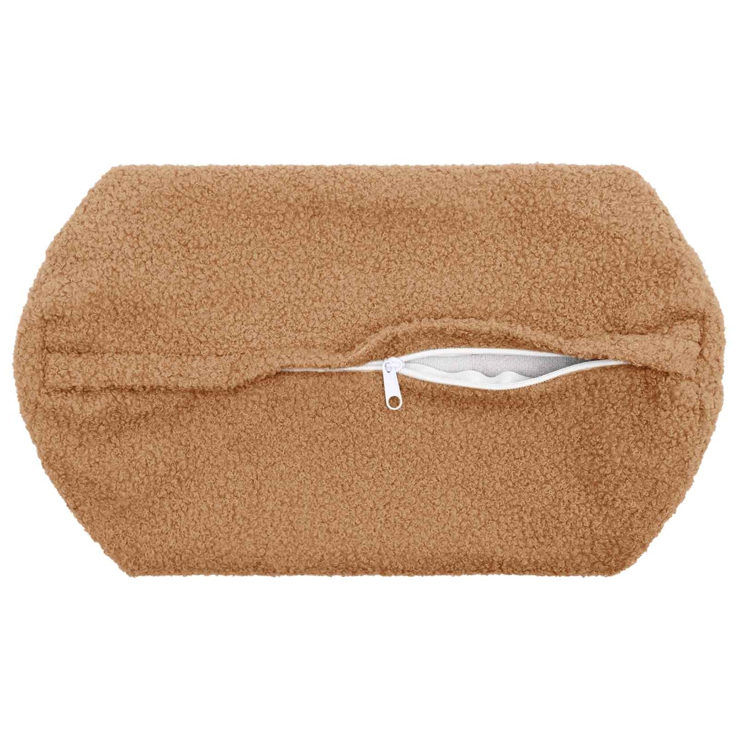 Pudebetræk 6 pcs HEERLEN Beige Ø 15 x 40 cm Bouclé