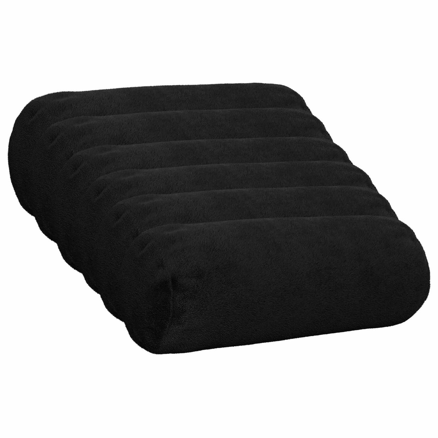 Pudebetræk 6 pcs HEERLEN Sort Ø 15 x 40 cm Flannel