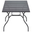 Udvidelig Mesh Spisebord Antracit 212 x 90 x 76 cm Stål