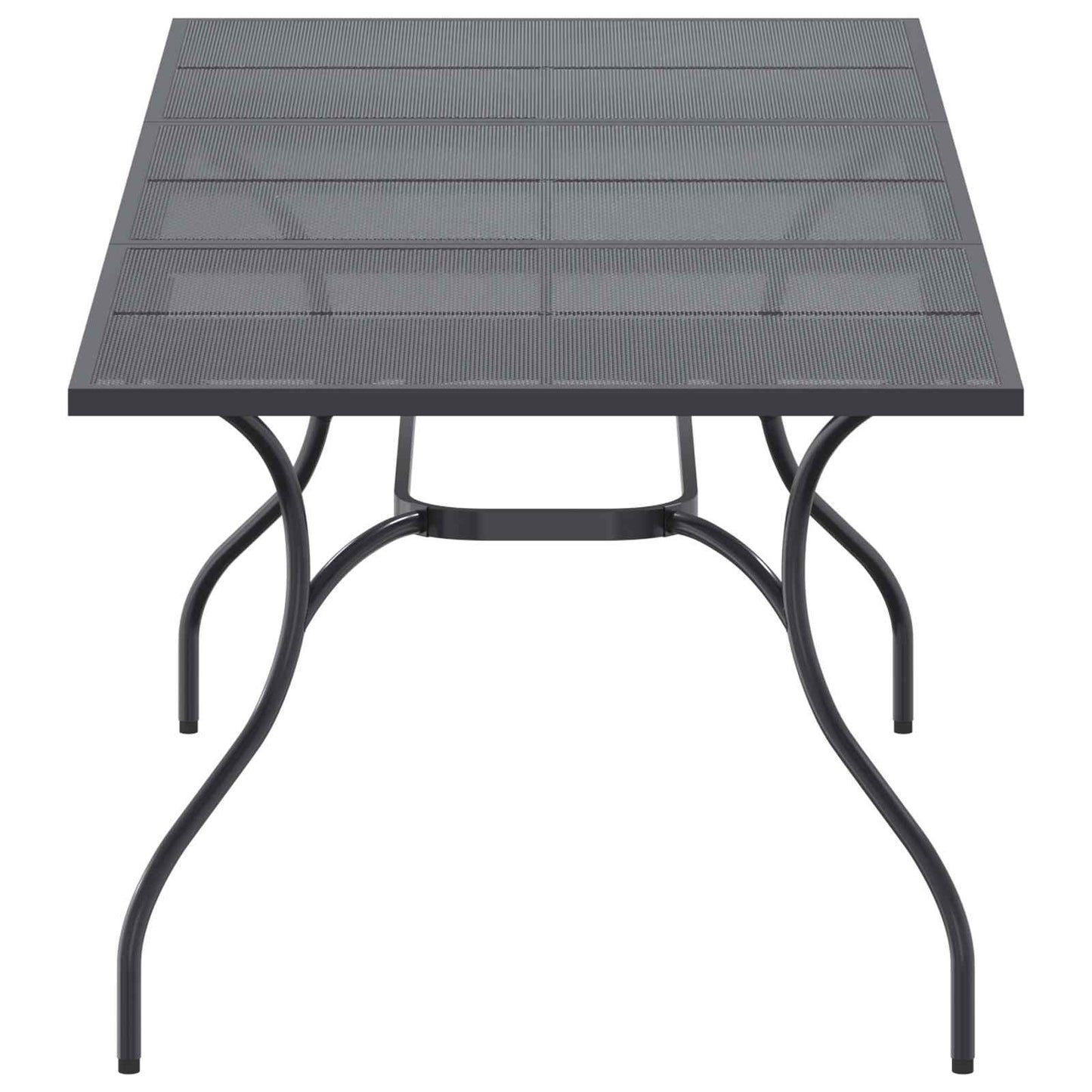 Udvidelig Mesh Spisebord Antracit 212 x 90 x 76 cm Stål