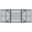 Udvidelig Mesh Spisebord Antracit 212 x 90 x 76 cm Stål