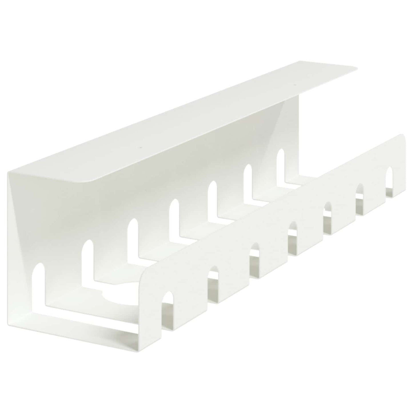 Under bordkablehåndteringstrå 2 stk. Hvid 43 x 10 x 10 cm Stål