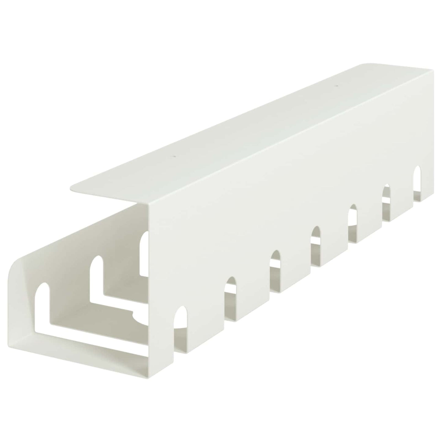 Under bordkablehåndteringstrå 2 stk. Hvid 43 x 10 x 10 cm Stål