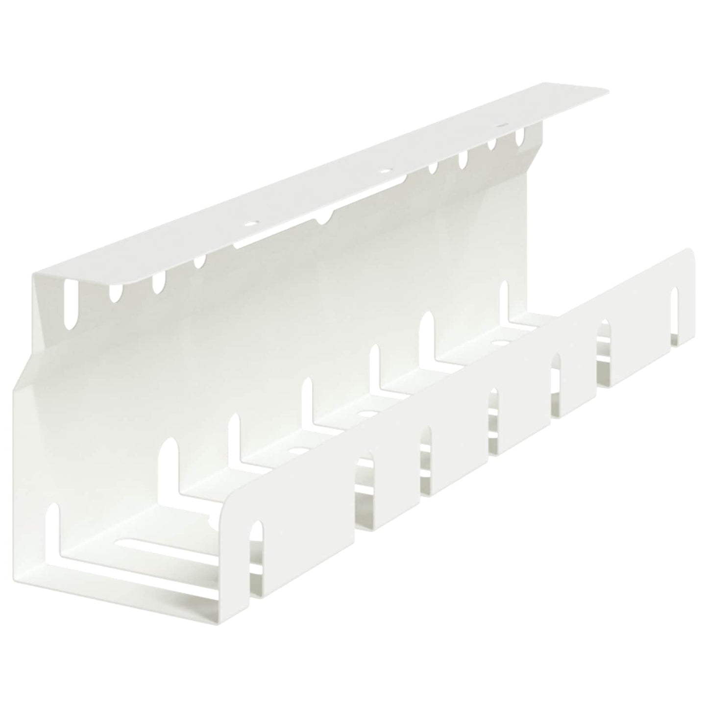 Under bordkablehåndteringstrå 2 stk. Hvid 43 x 9 x 11 cm Stål