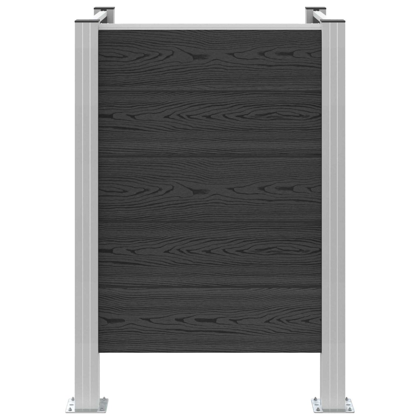 Affaldsbeholderhegn Grå 85 x 85 x 115 cm Aluminium og WPC