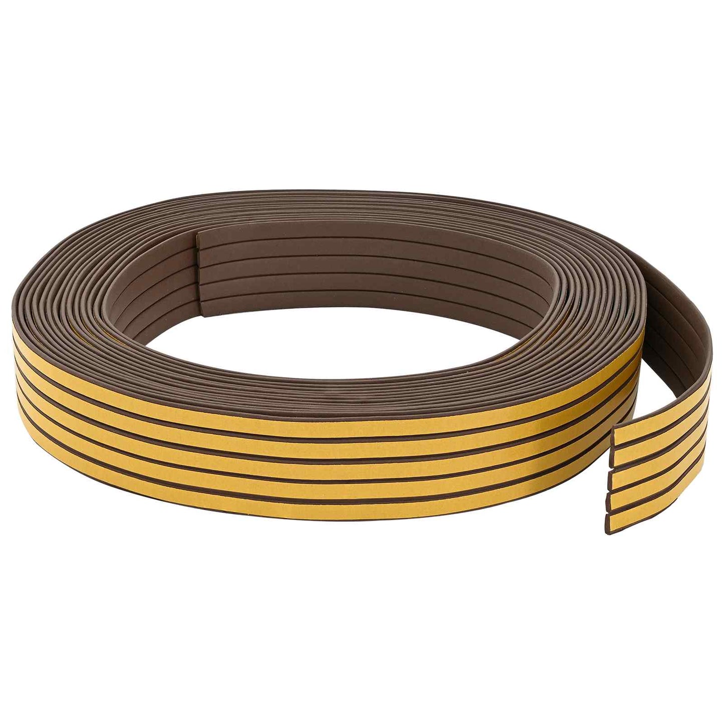 Selvklebende vindues tætningsbånd Brun 9 x 3 mm 12 m EPDM-skum