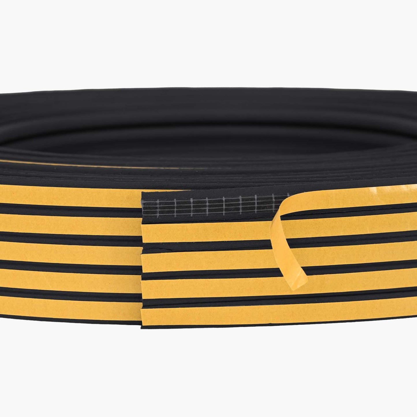 Selvklebende vindues tætningsbånd Sort 9 x 4 mm 25 m EPDM-skum