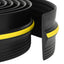 Garage Gulvforsegling Sort og Gul 12 x 90 mm 5,5 m PVC