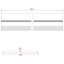 Garage Gulvforsegling Sort og Gul 12 x 90 mm 5,5 m PVC