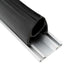 Garage Dør Tætning Sort 41 x 33 mm 5,5 m PVC