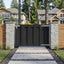 Haveport 100 x 60 cm WPC og Aluminium Sort