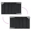 Haveport 100 x 60 cm WPC og Aluminium Sort