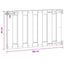 Haveport 100 x 60 cm WPC og Aluminium Sort