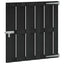 Haveport 100 x 100 cm WPC og Aluminium Sort
