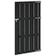 Haveport 100 x 180 cm WPC og Aluminium Sort