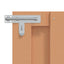 Haveport 100 x 80 cm WPC og Aluminium Brun