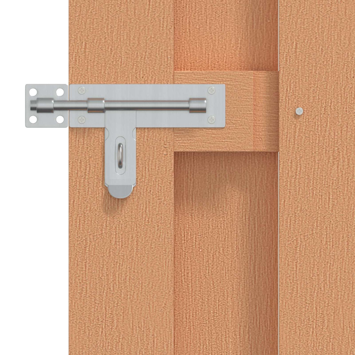 Haveport 100 x 100 cm WPC og Aluminium Brun
