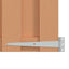 Haveport 100 x 100 cm WPC og Aluminium Brun