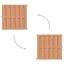 Haveport 100 x 100 cm WPC og Aluminium Brun