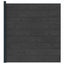 Hegnssæt 175 x 186 cm WPC og Aluminium Sort