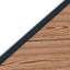 Hegnssæt 95 x 180 cm WPC og Aluminium Brun